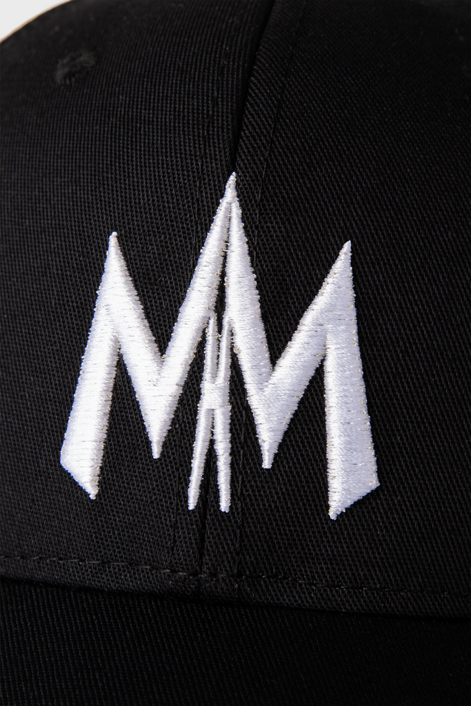 Maison Menace Signature Hat in Black - MAISON MENACE