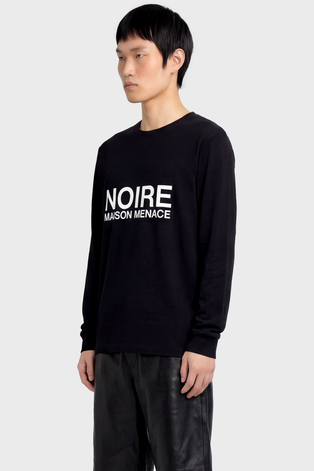 Noire Classic SUPIMA® Cotton Long Sleeve T-Shirt - Black